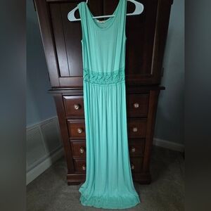 12 Pm By Mon Ami Mint Green Lace Maxi Dress